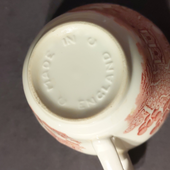 Vintage Churchill Rosa Red Willow orphan coffee cup England - Picture 5 of 5